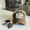 enjoy the journey distressed trucker hat, enjoy the journey vintage style trucker hat, enjoy the journey baseball cap