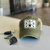 arizona patched hat, Arizona distressed trucker hat, Arizona state vintage style trucker cap, arizona state baseball cap