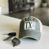 Texas girl patch hat, Texas girl distressed trucker hat, Texas girl vintage style trucker cap, Texas girl baseball cap